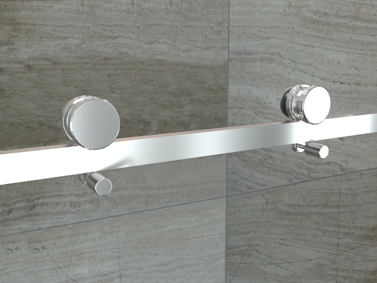 Alphabad Eckdusche U-Duschkabine SCOOP 120 x 80 cm ohne Duschtasse