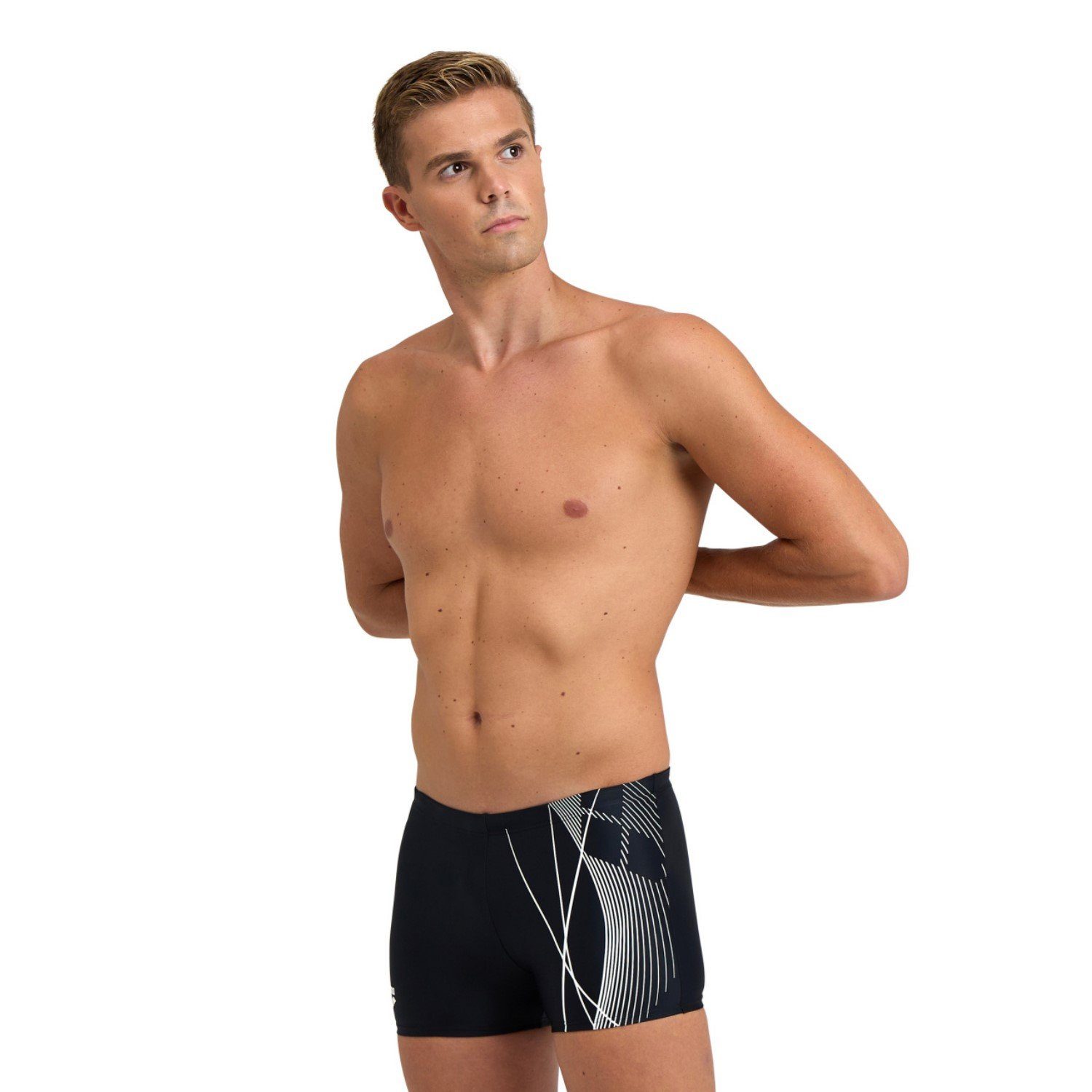 chlorresistent & Arena Schwarz Badeshorts Shorts schnelltrocknend Branch Swim Badehose