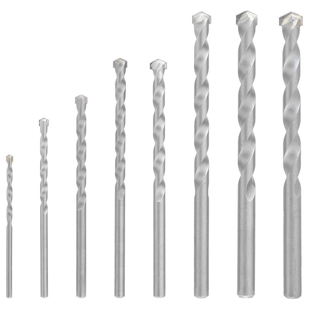 kwb Spiralbohrer Stein-Spiralbohrer-Set 8teilig 3 mm, 4 mm, 5 mm, 6 mm, 7 mm, 8 mm, 9