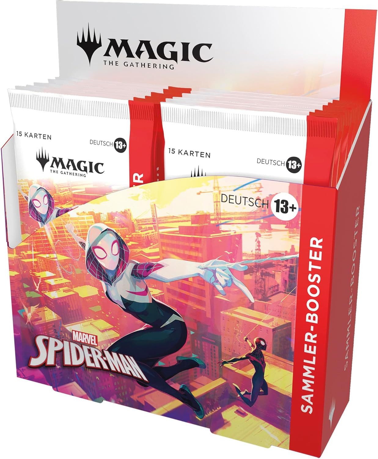 Magic the Gathering Sammelkarte Marvel's Spider-Man Sammler Booster Display Deutsch, Enthält 12 Sammler Booster Packs