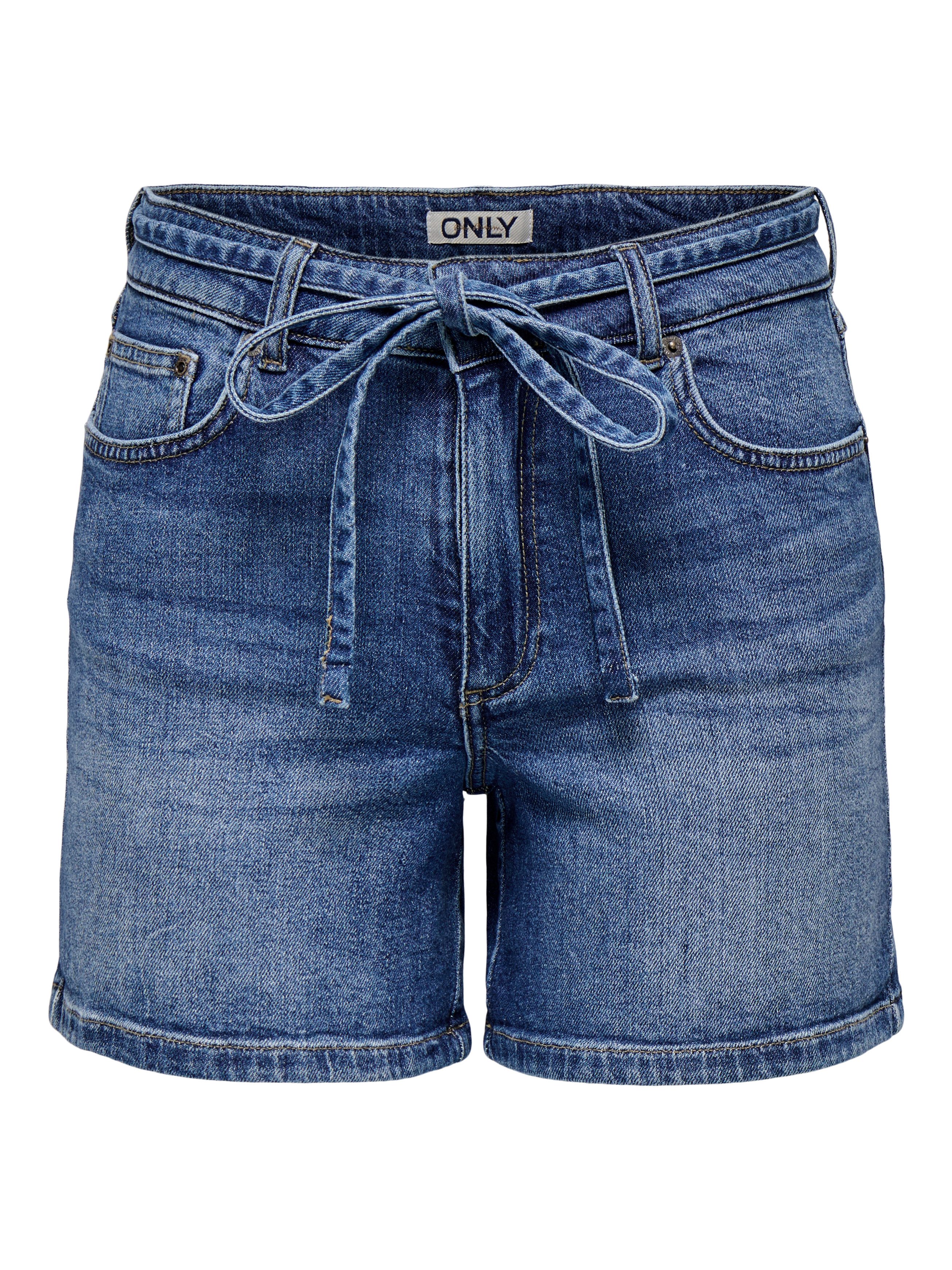 Jeansshorts ONLGIANNA MW BELTED SHORTS AZG DNM NOOS