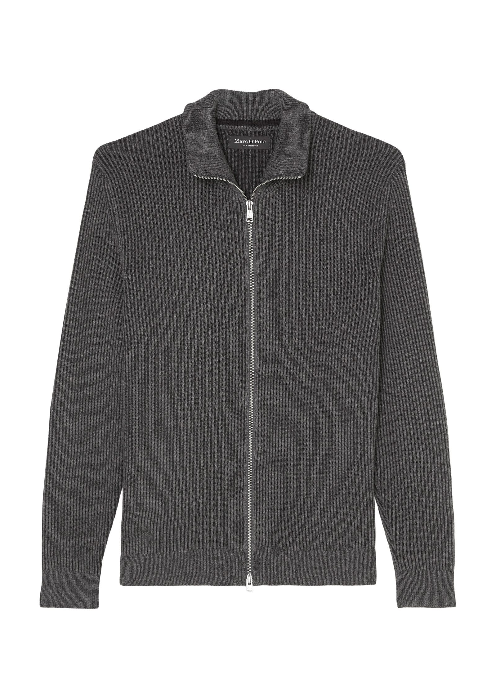 Strickpullover Zipper Strickjacke - Regular Fit