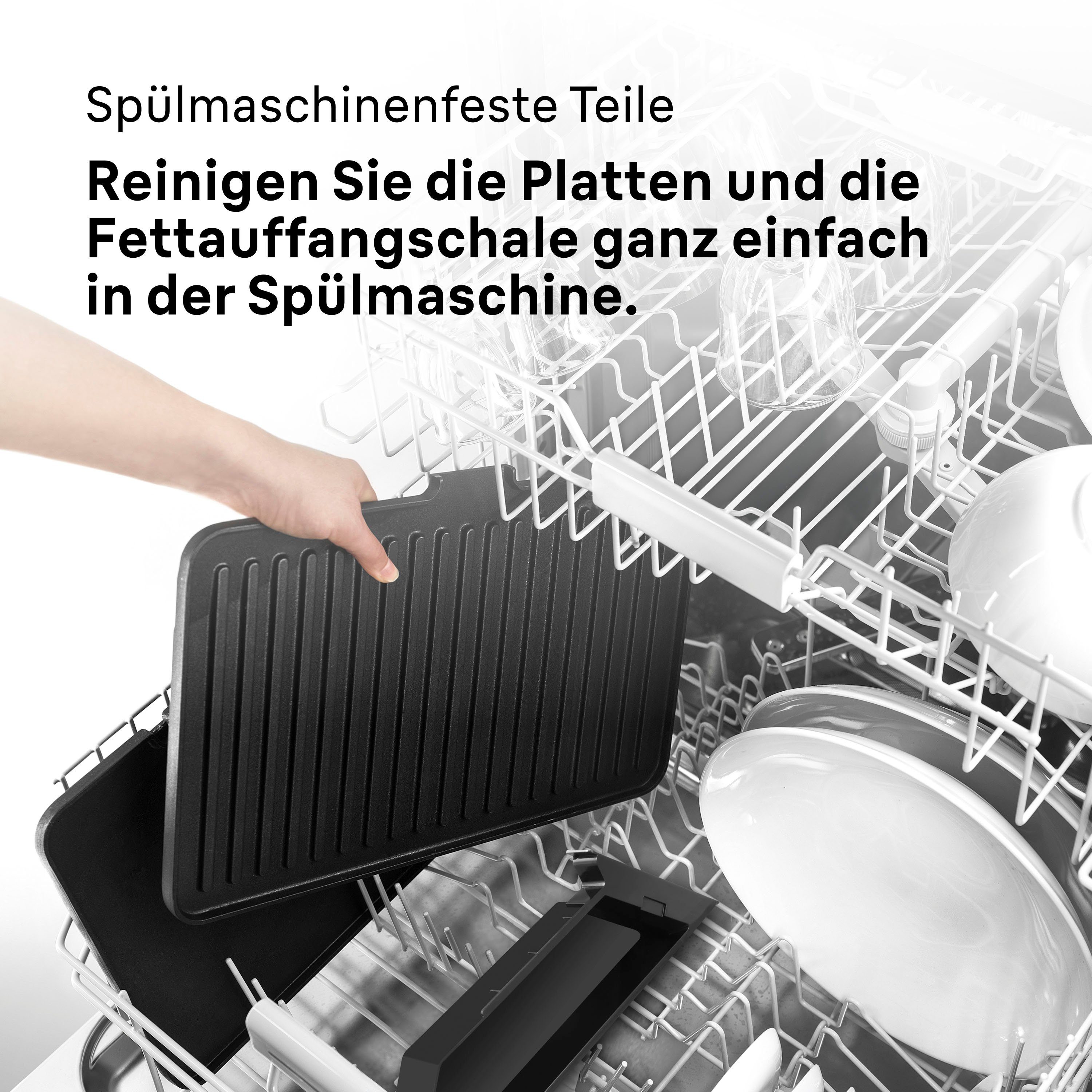 W silber, 7 Kontaktgrill Braun Multigrill 2000 7040 CG