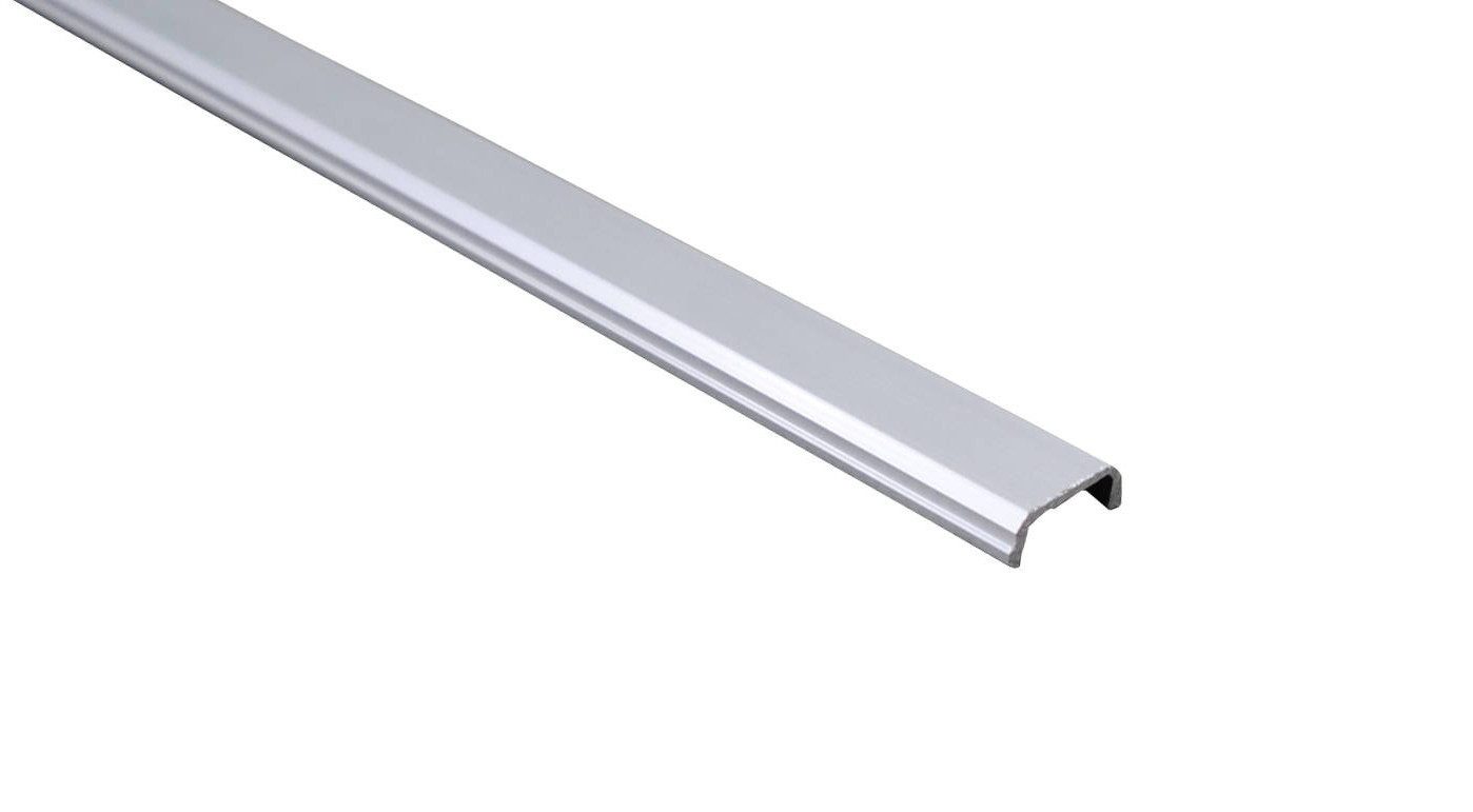 WPC Profi Zaunpfosten Sichtschutz Zaunpfosten Aluminium Pfosten Zaunpfahl 240 x 6,8 x 6,8 cm, (Komplettset, 1-St., mit Blende und Kappe)