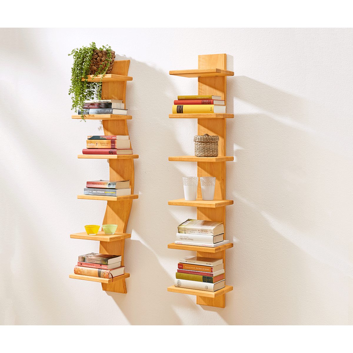 Beistellschrank Bücherregal gerade.