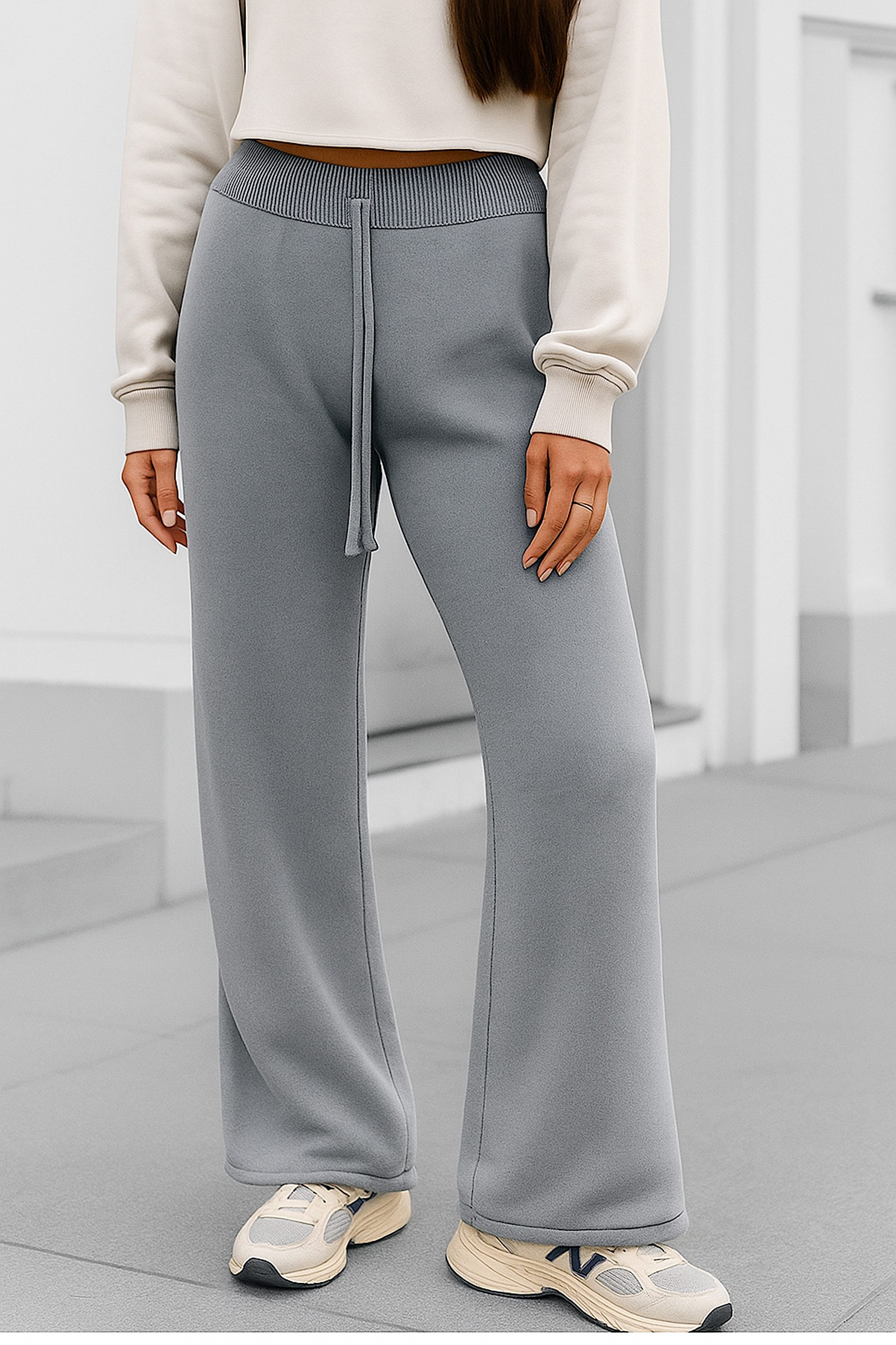 Worldclassca Strickhose WORLDCLASSCA Damen Strick Hose Oversize Jogger Lounge Fashion Neue Kollektion - Stilvolle und gemütliche Strickmode für Damen