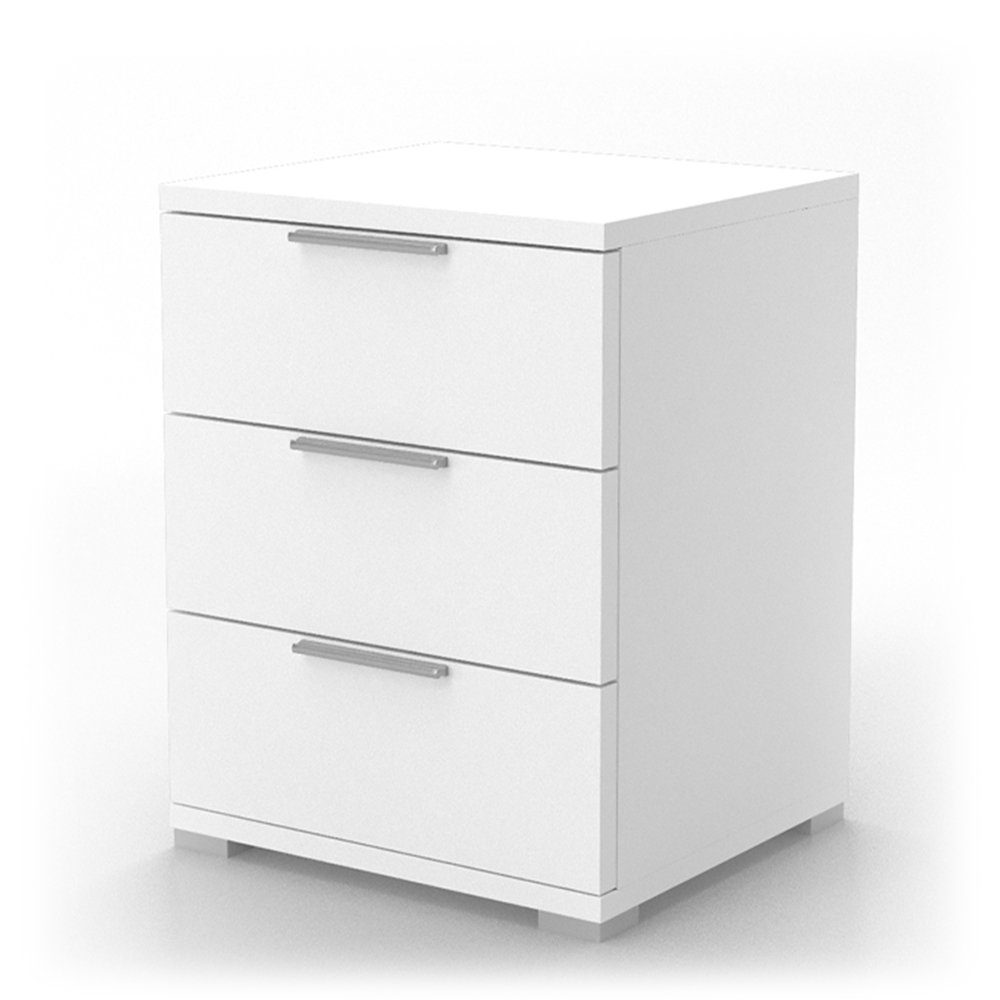 Vicco Nachtschrank »2x Kommode Nachttisch Schublade Schlafzimmer Weiß Hochglanz«