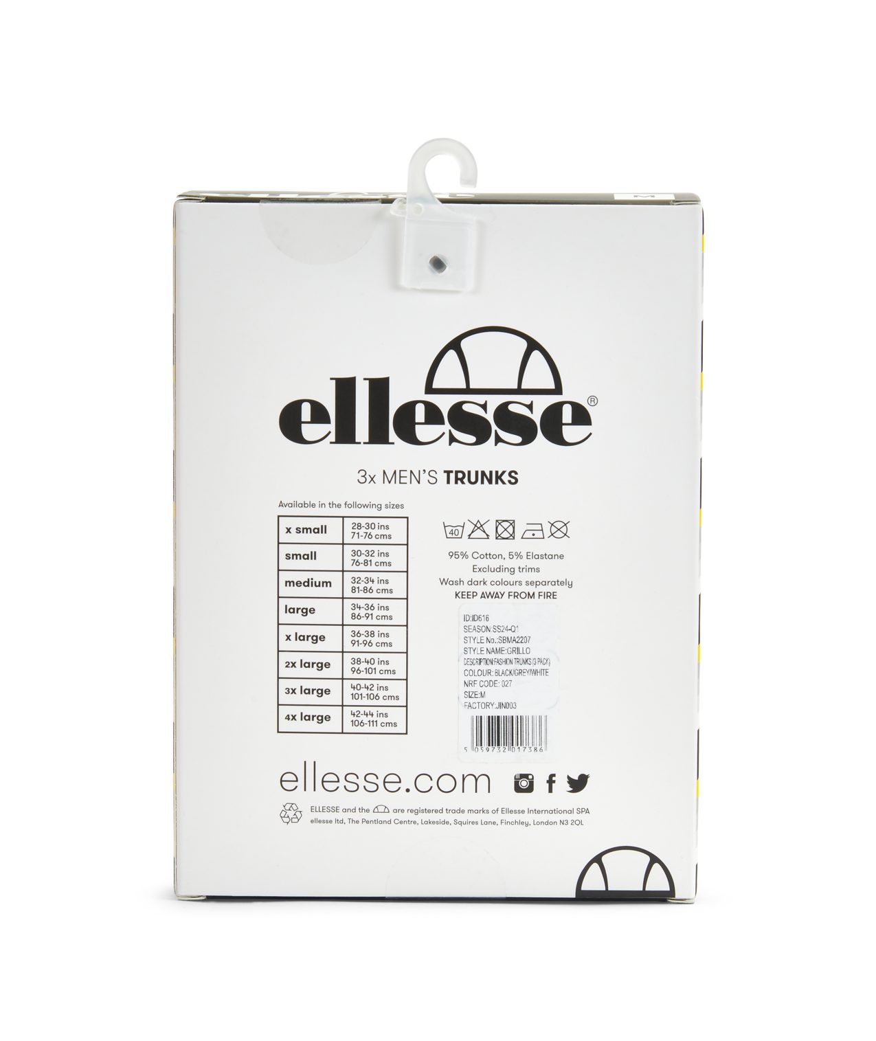 Ellesse Boxershorts GRILLO FASHION TRUNK sportlicher Stil, aus Baumwolle un günstig online kaufen