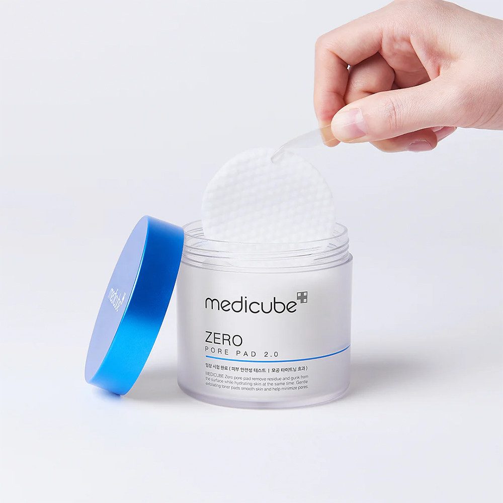 Medicube Gesichtsreinigungstuch ZERO PORE PAD 2.0, für unreine Haut, minimiert Poren und klärt überschüssigen Talg