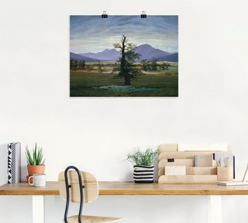 Artland Kunstdruck Der einsame Baum, Wiesen & Bäume (1 St), als Alubild, Leinwandbild, Wandaufkleber oder Poster in versch. Größen