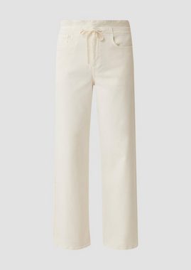 comma casual identity Stoffhose Wide leg-Jeans mit Tunnelzug Garment Dye