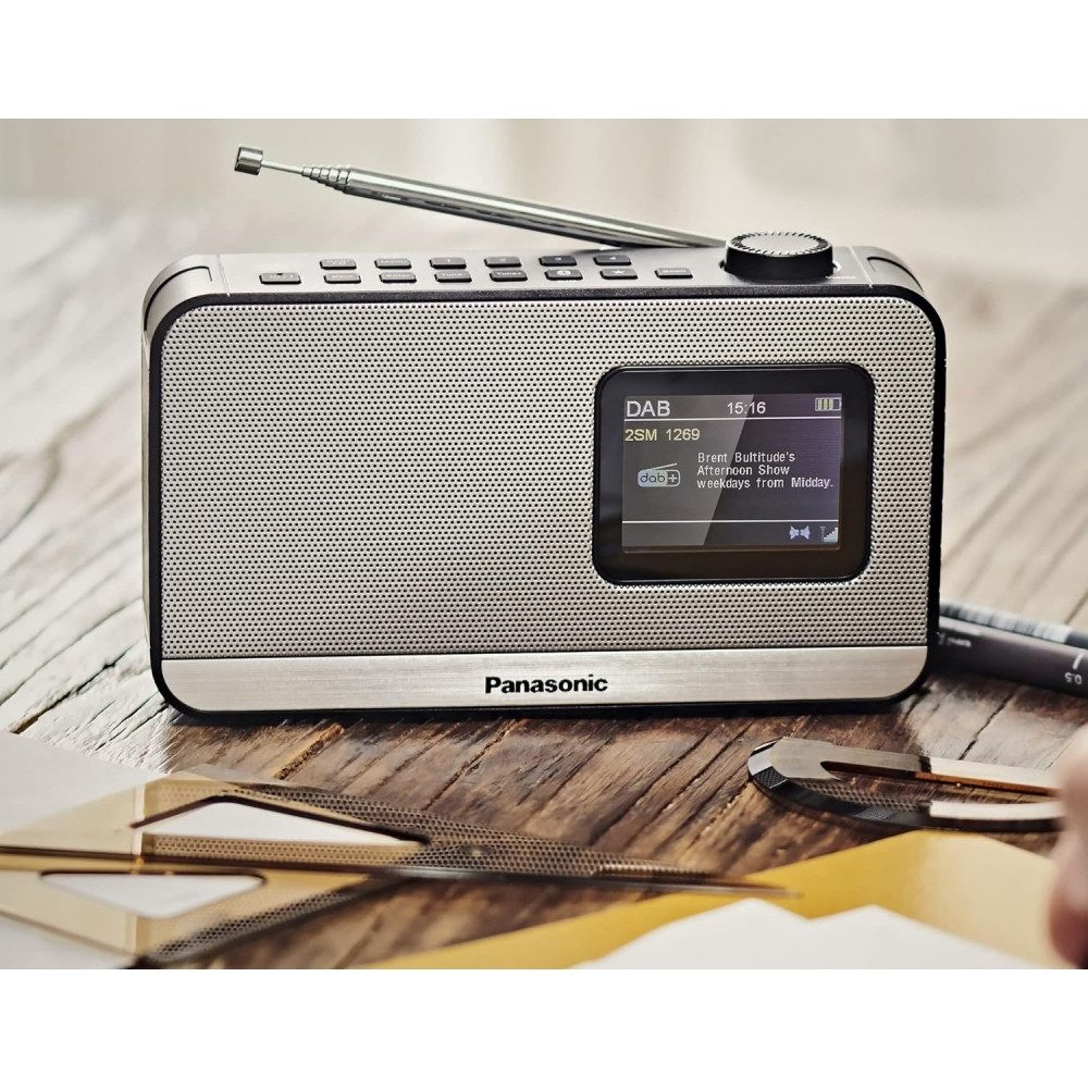 Panasonic RF-D15EG-K DAB+ - Digitalradio - schwarz/grau Radio