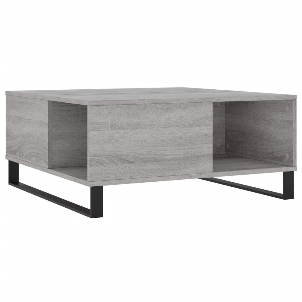 Couchtisch Couchtisch Grau Sonoma 80x80x36,5 cm Holzwerkstoff