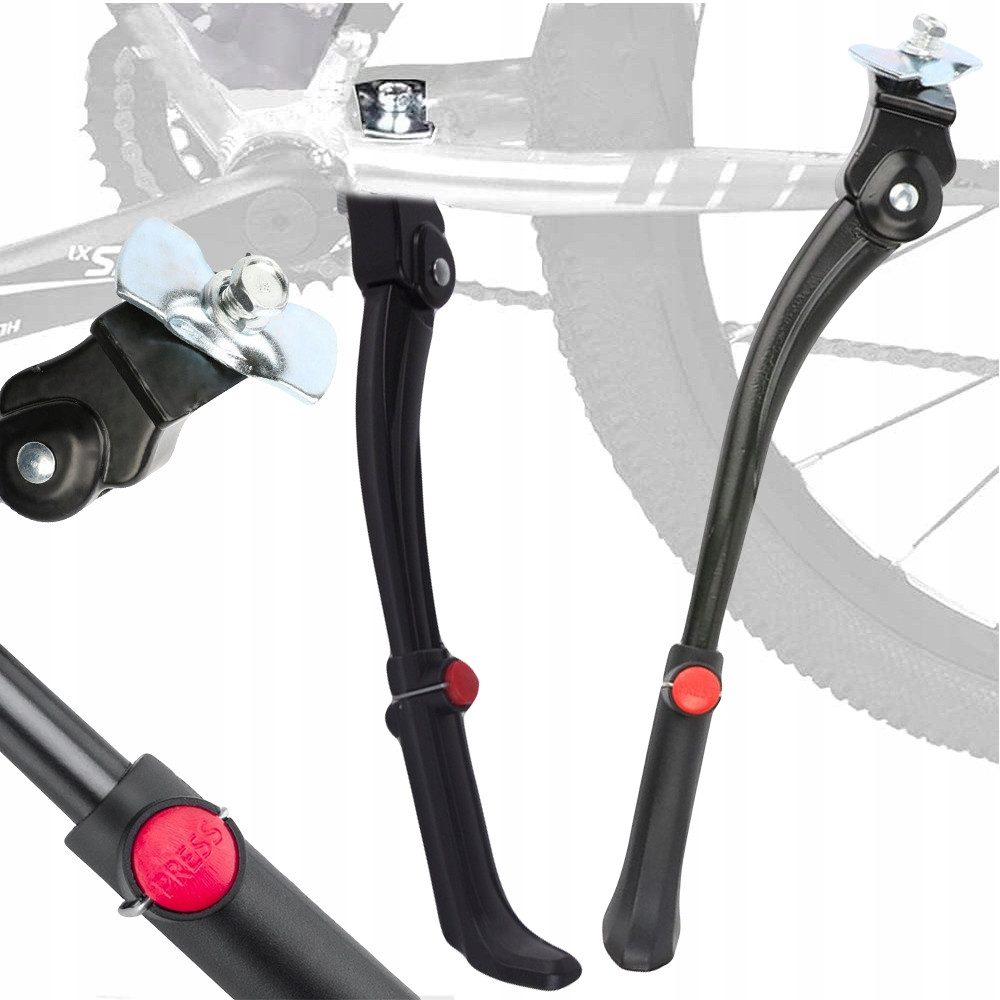 VERK GROUP Fahrradständer Fahrradständer verstellbar 24‑29 Zoll Seitenständer Bike (1-St), Verstellbar, Aluminium