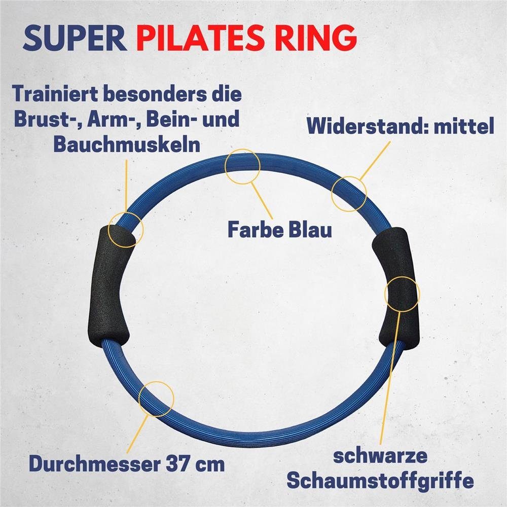 Best Sporting Pilates-Ring mit Schaumstoffgriffen Blau, Power Toning-Ring, cm, Fitnessring 37