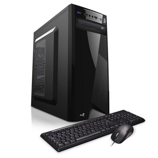 Kiebel Premium Office PC (Intel Core i3 Intel Core i3-10100, HD Graphics 630, 8 GB RAM, 500 GB SSD, Luftkühlung)