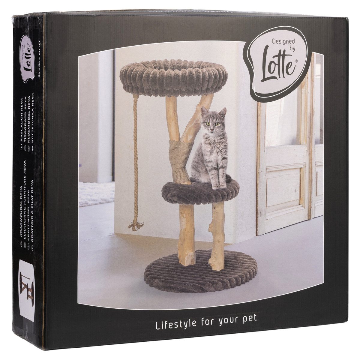 Designed By Lotte Kratzbaum Kratzbaum Reya braun aus Holz