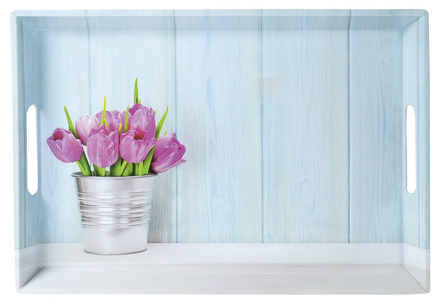 Tablett Kesper Serviertablett Tulpen 50 x 35 x 4,5 cm