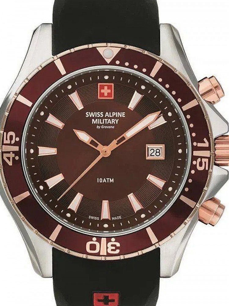 Swiss Alpine Military Quarzuhr Swiss Alpine Military 7040.1856 Herren 44mm 10ATM