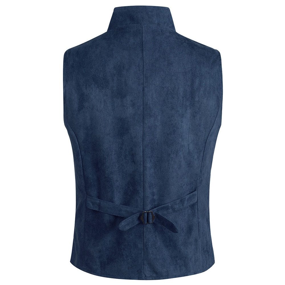 Allthemen Anzugweste Herren Zweireihig Weste mit Stehkragen günstig online kaufen