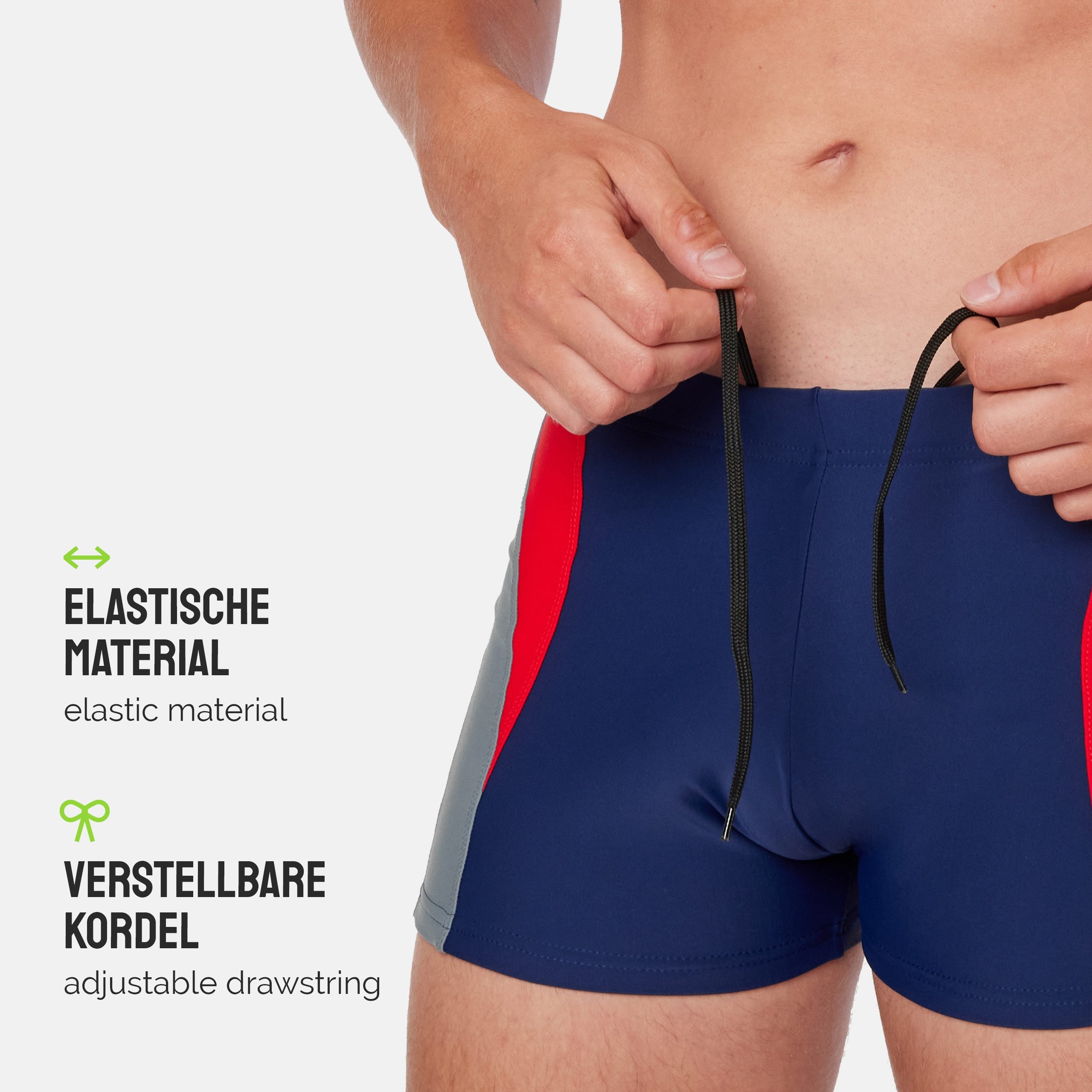Ladeheid Badeshorts Badehose für Herren Schwimmhose LA40-255