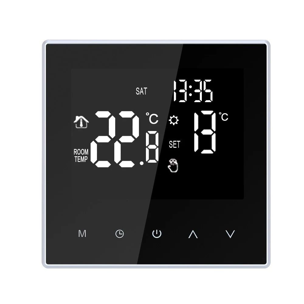 Raumthermostat Digital Thermostat 16A Temperaturregler LCD Display Touchscreen