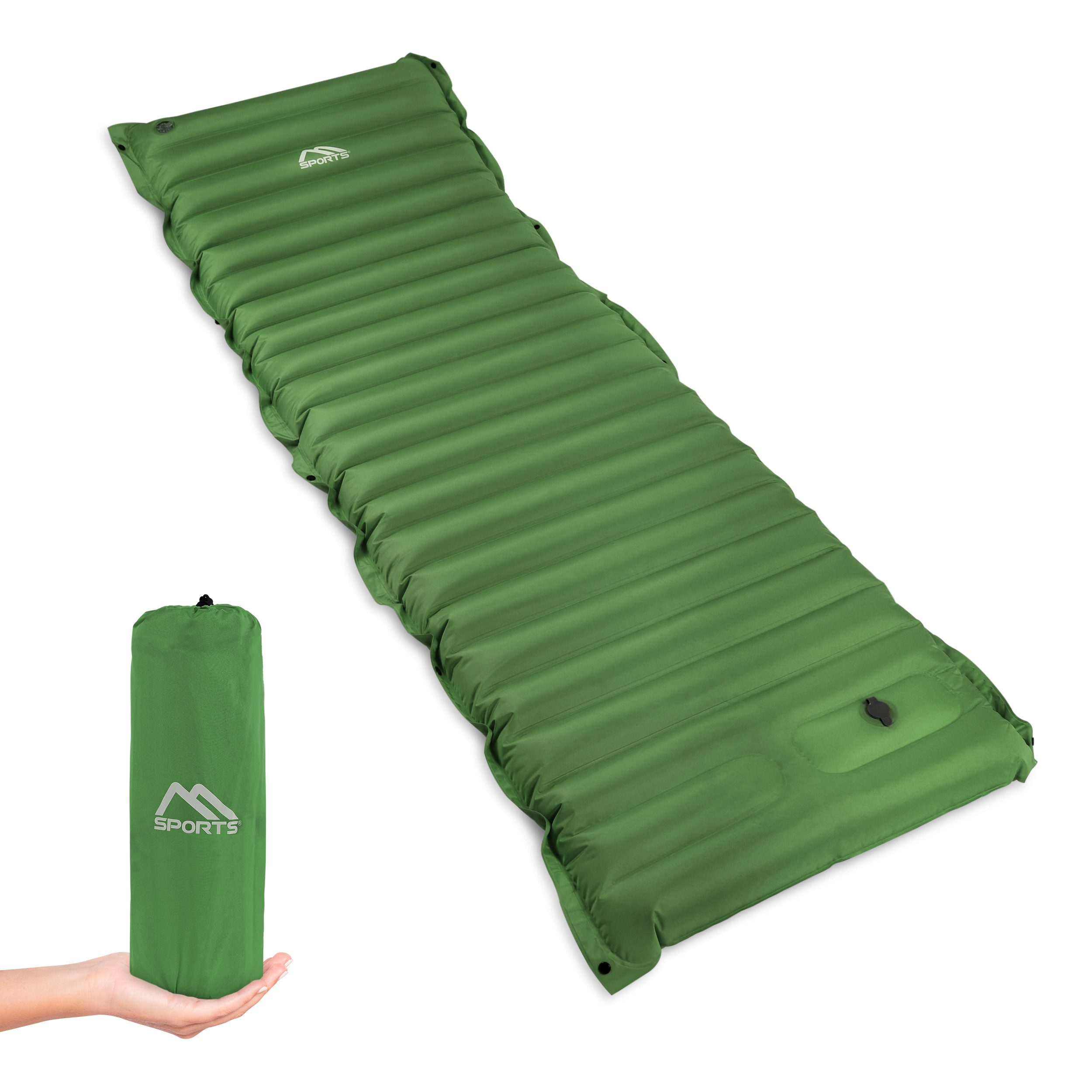 MSports® Isomatte Camping Isomatte - Schlafmatte - Ultraleicht für Outdoor mit Pumpe