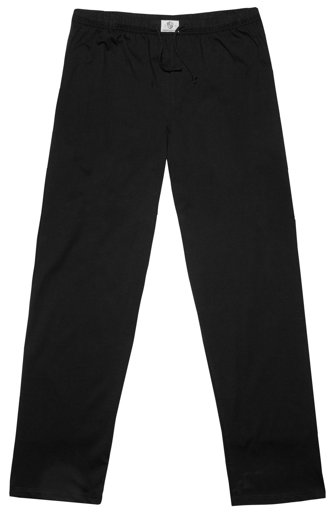 Bodywear 77111873-schwarz Optimale Jerseyhose Passform, Pyjamahose HAASIS pflegeleicht, 1919 formbeständig, strapazierfähig Herren (1-tlg)