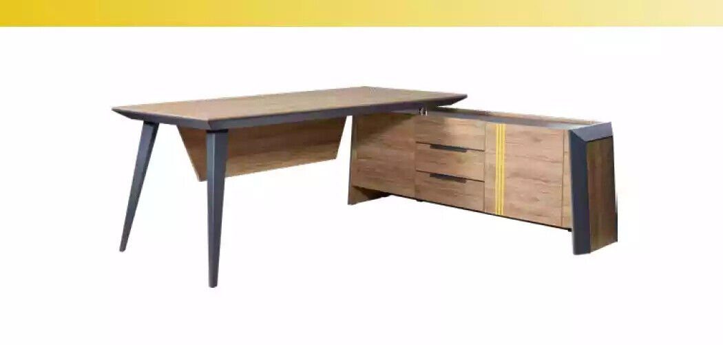 JVmoebel Eckschreibtisch Holz Eckschreibtische Moderne Office Möbel Schreibtisch Holzmöbel (1-St., 1x nur Schreibtisch), Made in Europa