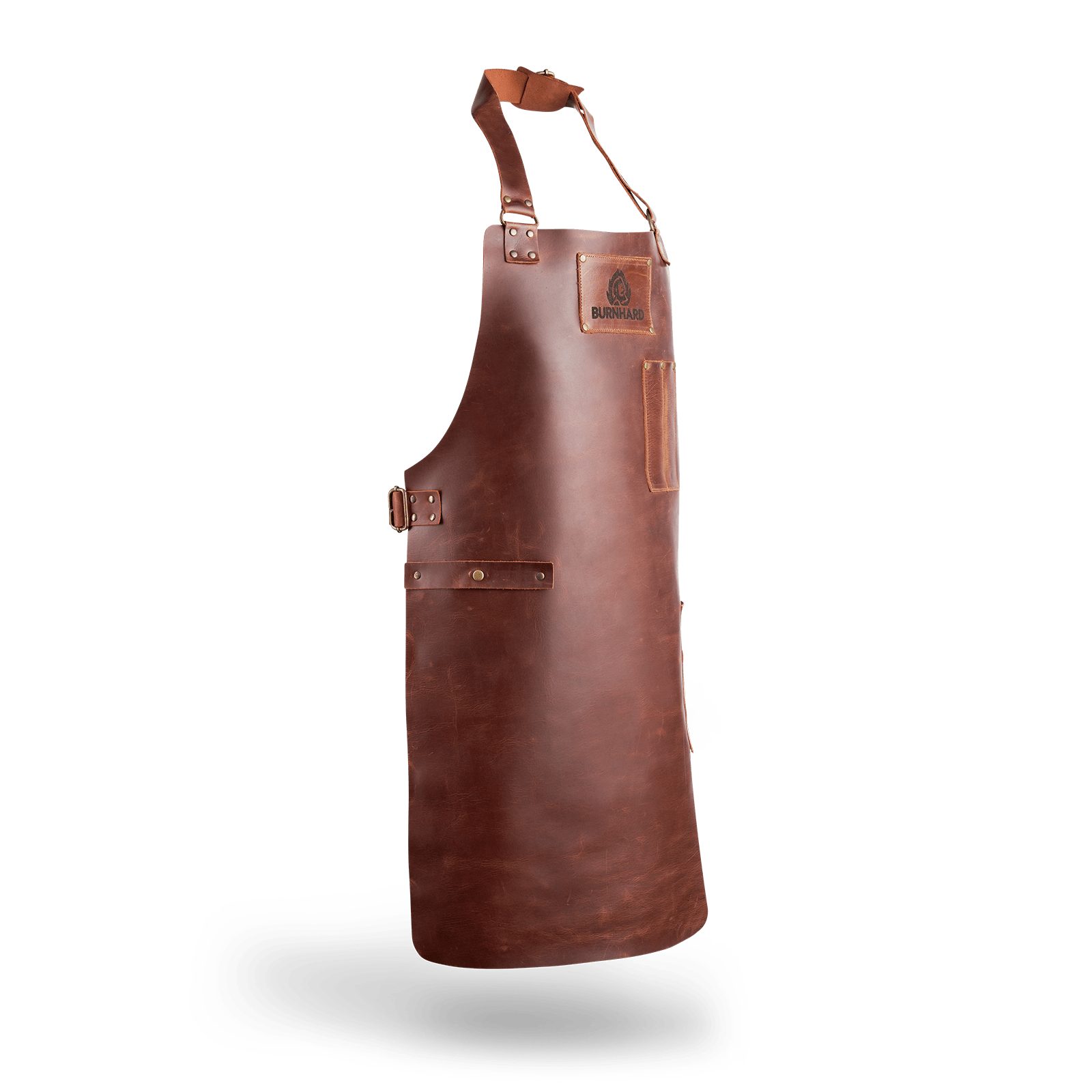 BURNHARD Grillschürze Lederschürze, Braun, Größenverstellbar, BBQ-Schürze günstig online kaufen