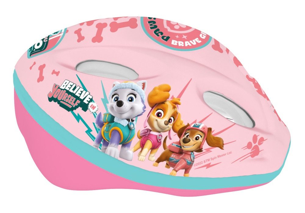 Seven Polska Kinderfahrradhelm "Paw Patrol Girls", pink, M = 52-56cm, Skye, Liberty, ab ca. 6 Jahre