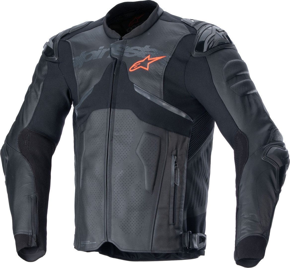 Motorradjacke Atem V5 perforierte Motorrad Lederjacke