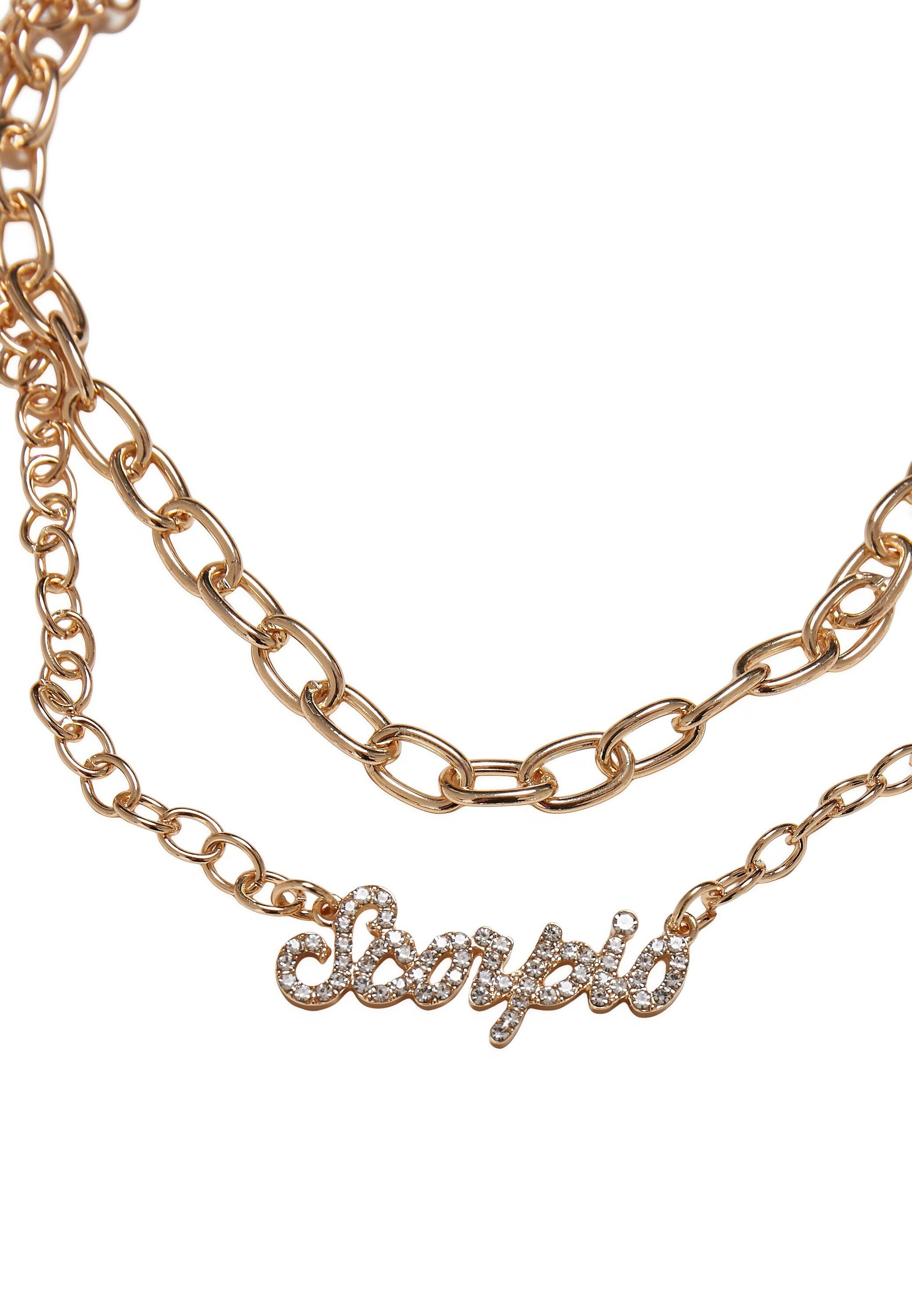 Necklace CLASSICS Diamond Accessoires Edelstahlkette Zodiac Golden URBAN scorpio