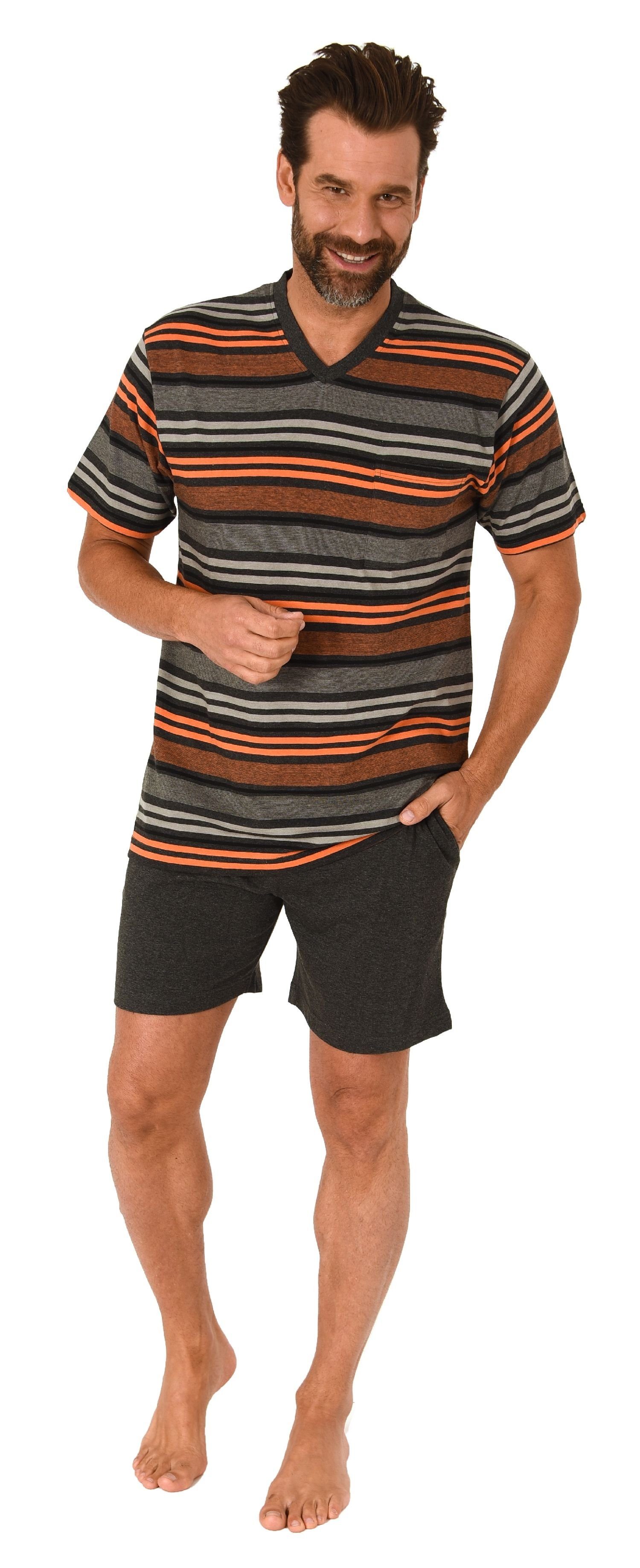 Normann Pyjama Herren kurzarm Schlafanzug Shorty günstig online kaufen