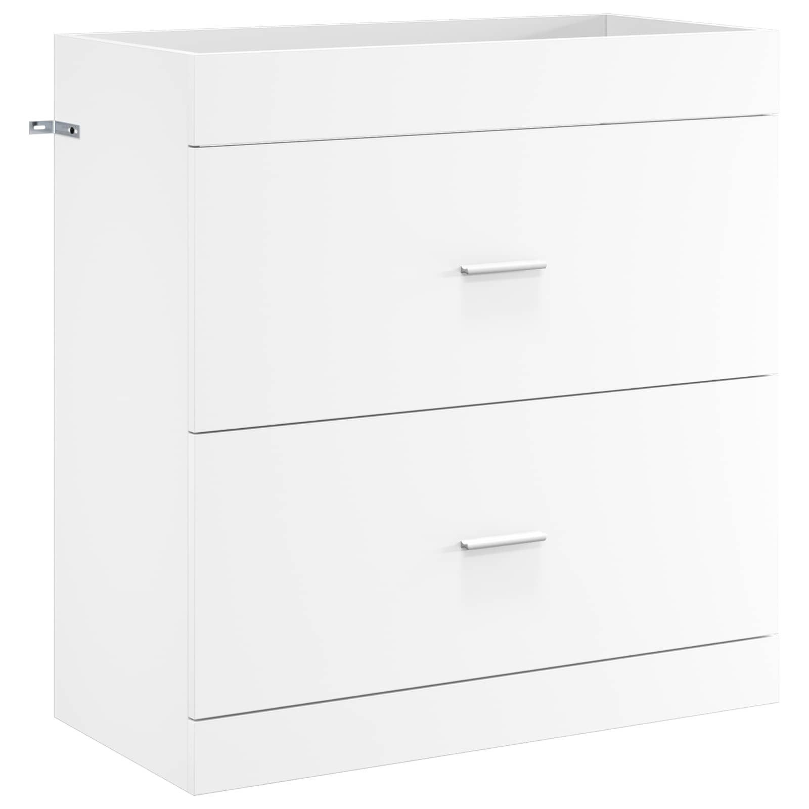 vidaXL Badezimmerspiegelschrank Badunterschrank Weiß 78,5 x 37,5 x 81 cm Holzwerkstoff (1-St)