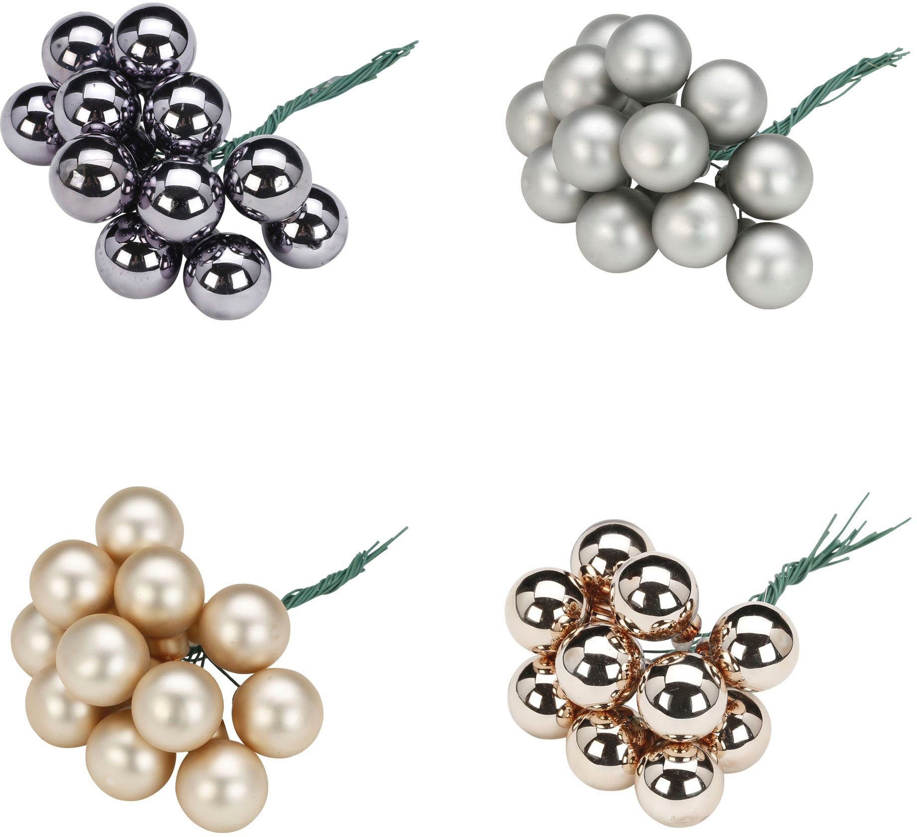 Christbaumschmuck Spiegelbeeren Glowing Mountains, 4-fach sortiert