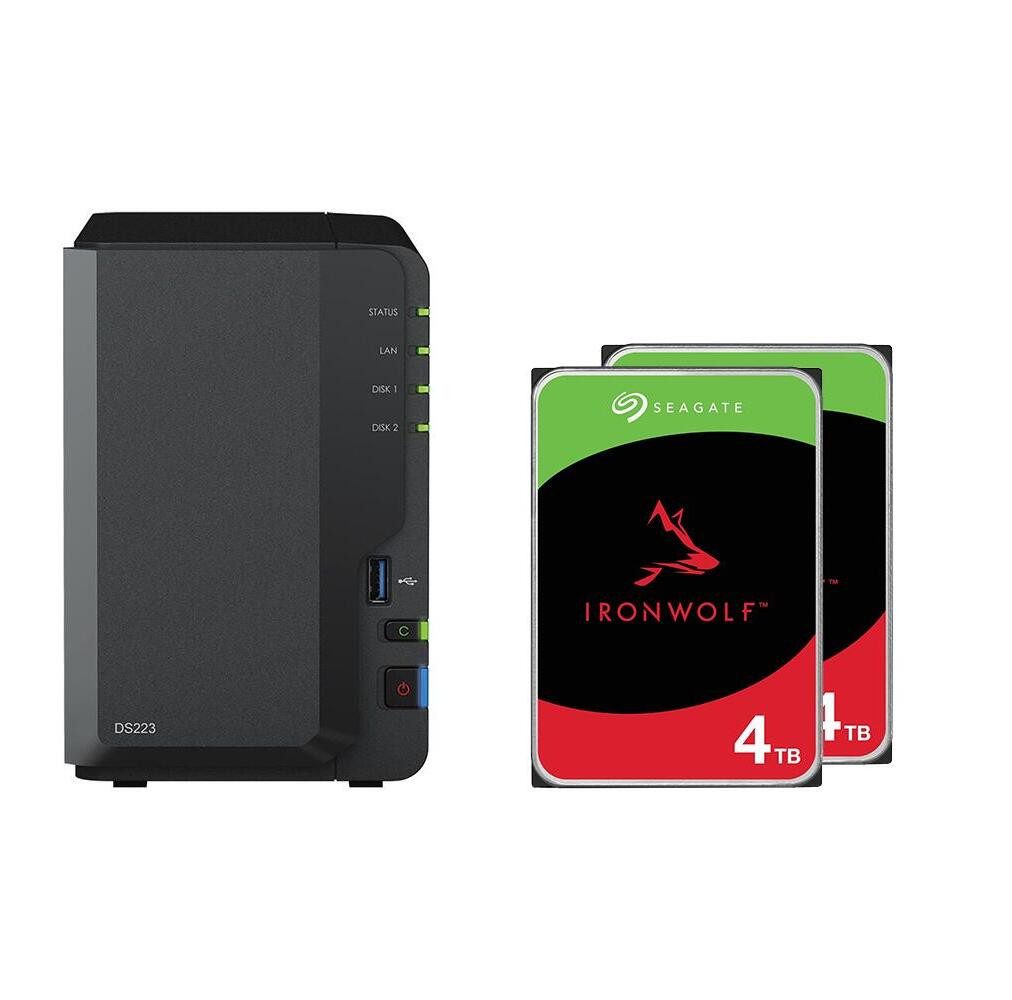Synology Synology DS223 + Seagate ST4000VN006 HDD-NAS-Festplatte