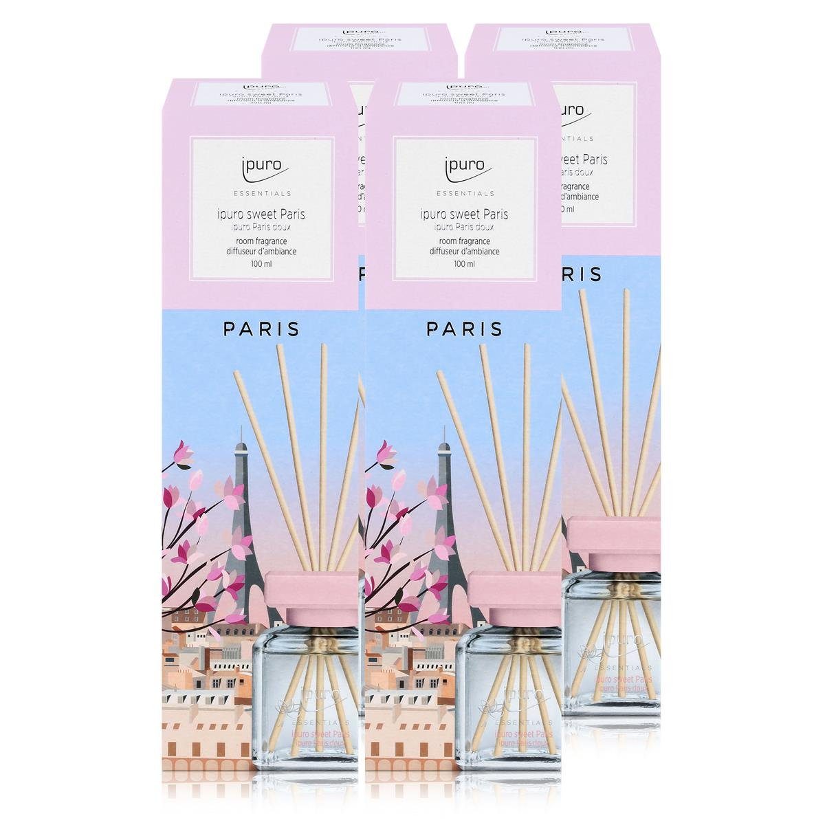 IPURO Raumduft Ipuro sweet Paris Raumduft 100ml - Duftöl Raumduft Lufterfrischer (4er