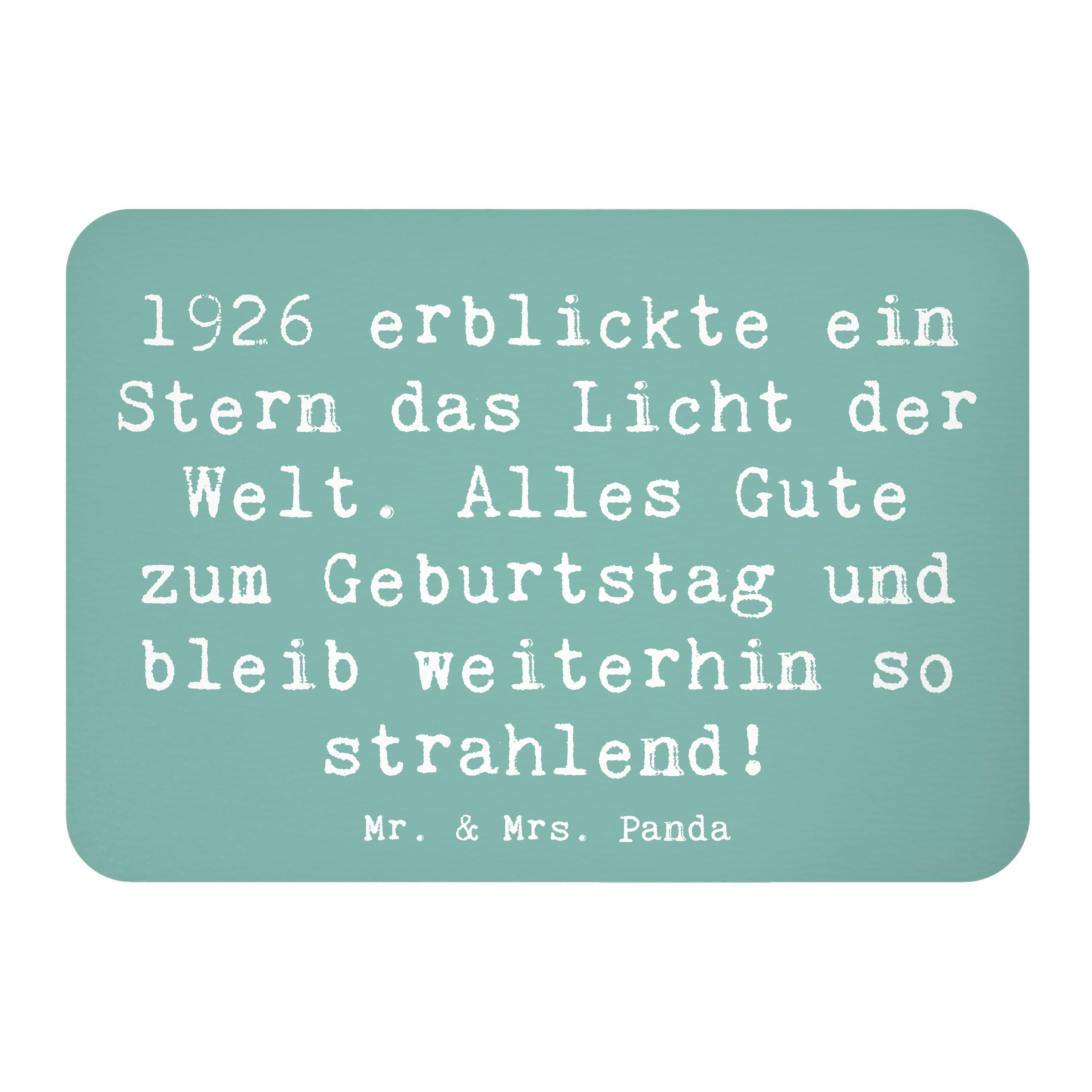 Mr. & Mrs. Panda Spruch 1926 Geburtstag Stern Meeresbrise
