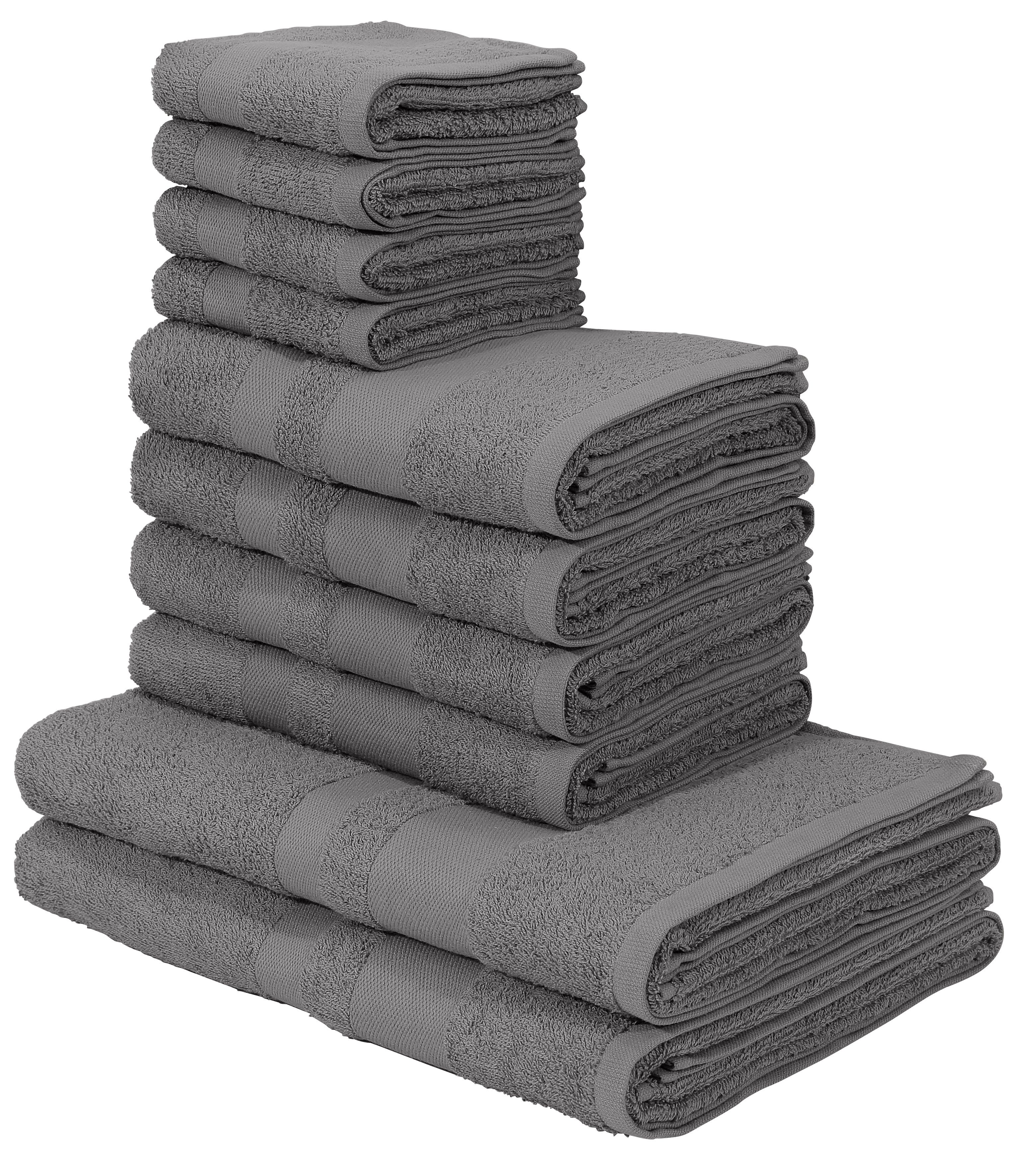 my home Handtuch Set Vanessa, 10-tlg Handtuch-Set, in Standard- und Premium günstig online kaufen