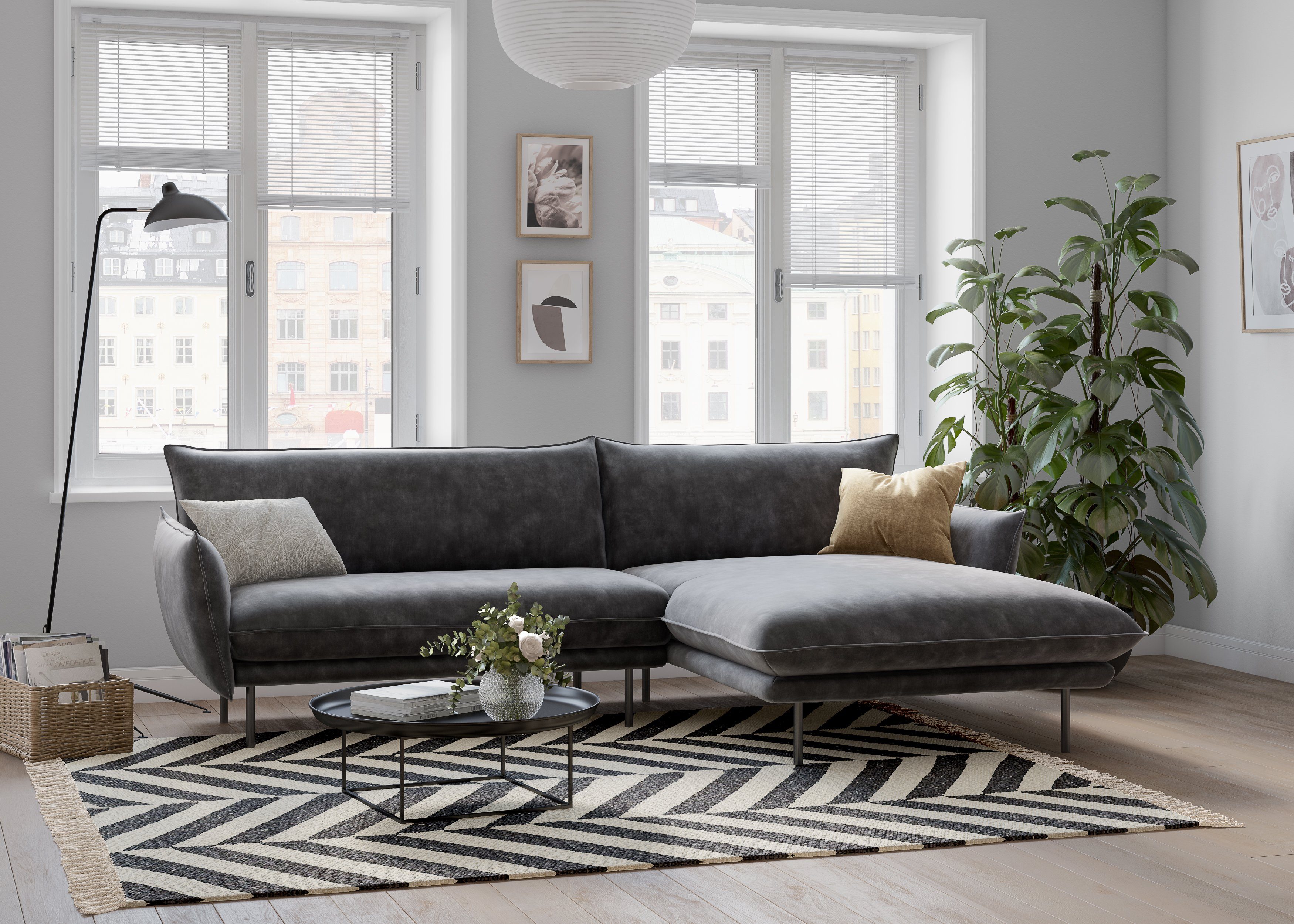 andas Ecksofa Stine L-Form, Besonderes Design günstig online kaufen