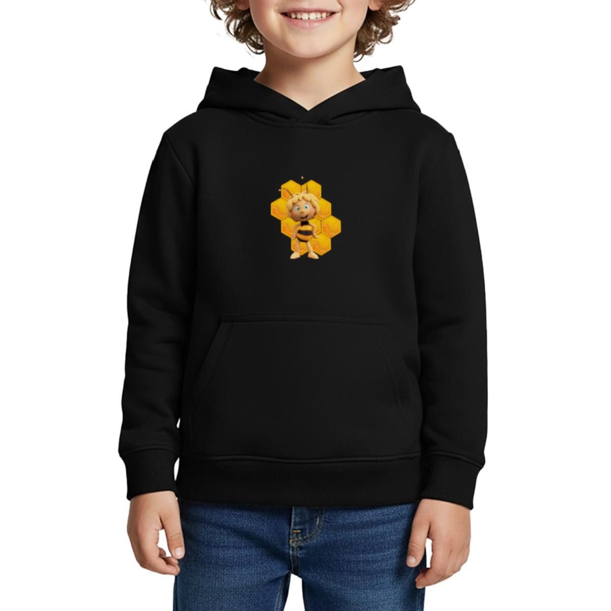 Hoodie Die Biene Maja 3 Maja Mit Bienenwabe Kinder Premium Hoodie