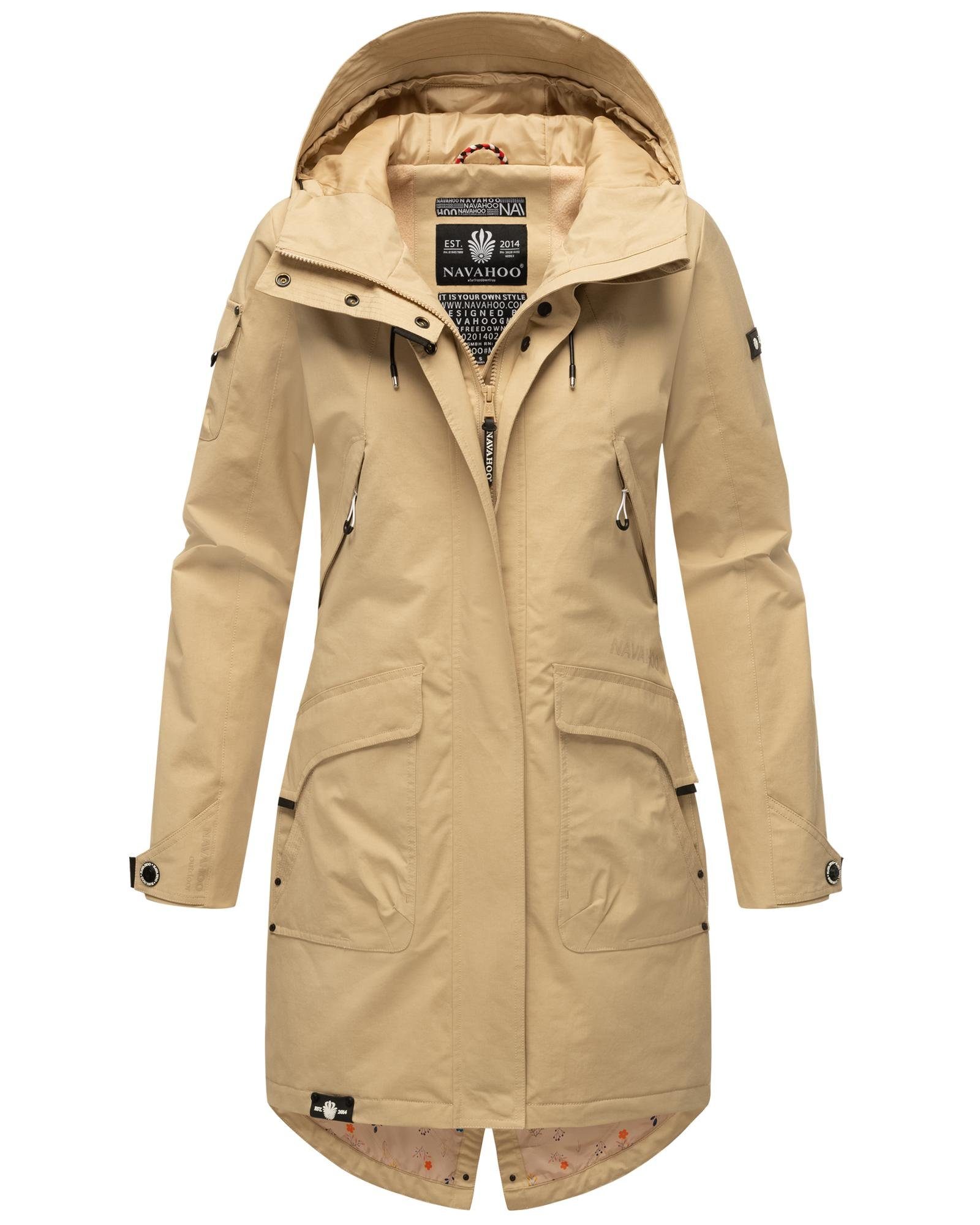 Navahoo Outdoorjacke Pfefferschote moderne Damen Übergangsjacke mit Kapuze