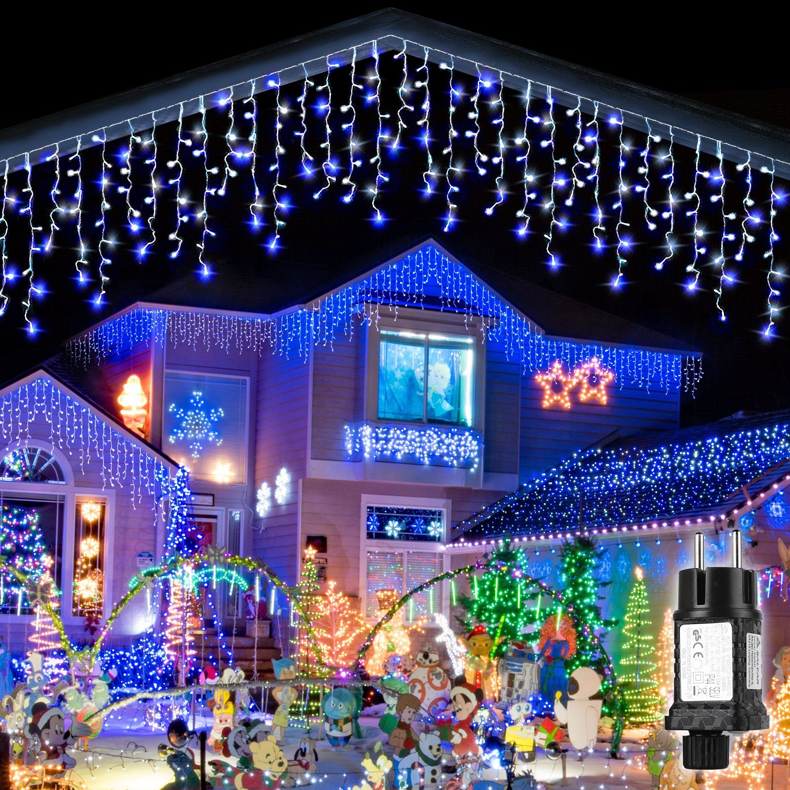 Salcar LED-Lichtervorhang »5m LED lichtervorhang Weihnachten Eisregen  Dekorative LED Lichterkette«