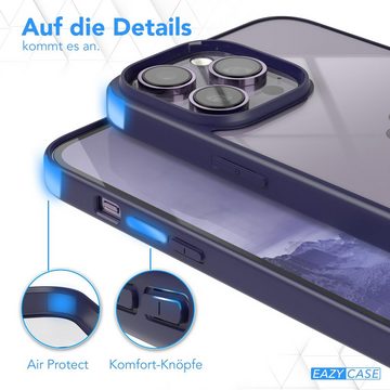 EAZY CASE Handyhülle Bumper Case für Apple iPhone 14 Pro Max 6,7 Zoll, Schutzhülle kratzfest Slim Cover Transparent Hybrid Handyhülle Lila