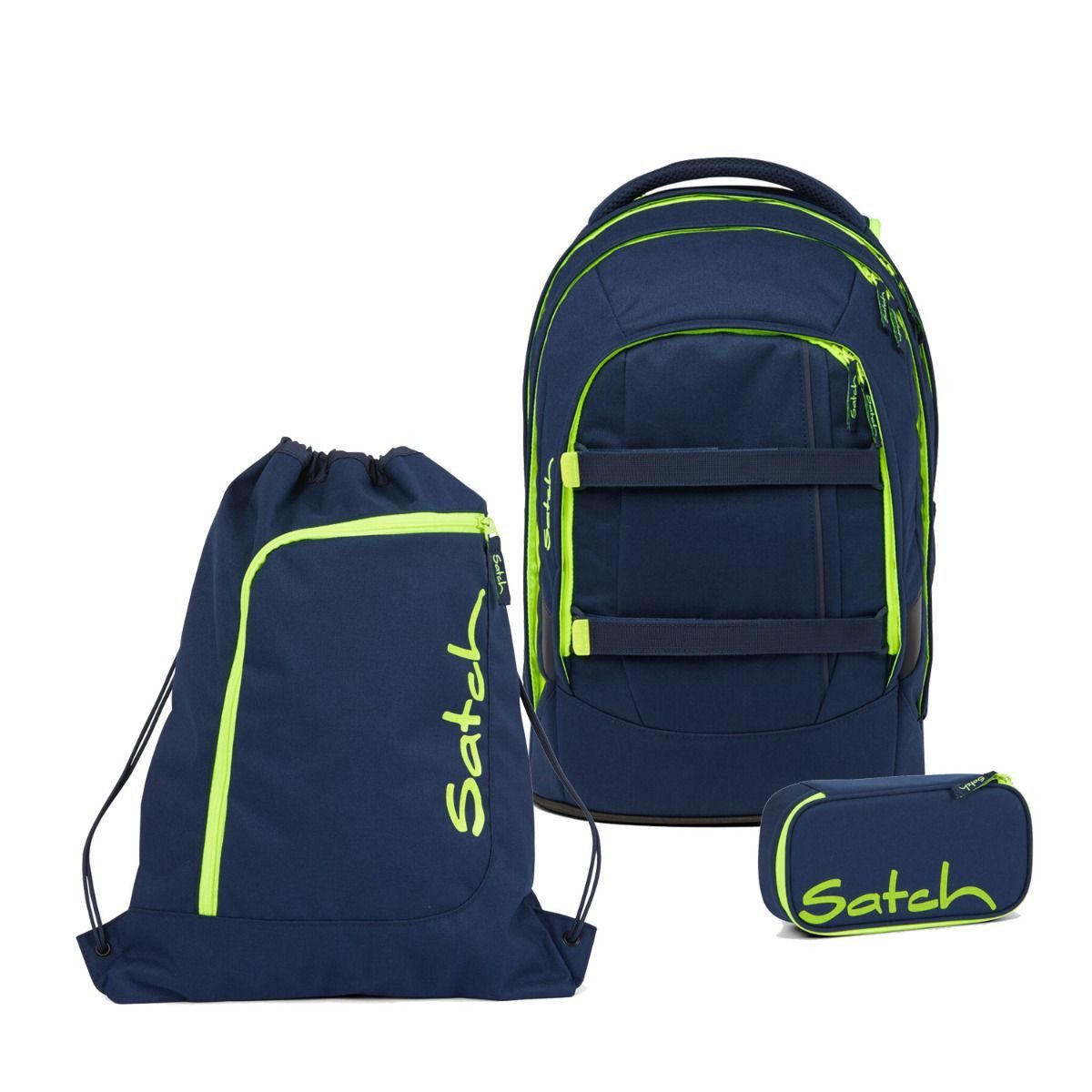 Satch Schulrucksack Pack (3tlg., inkl. Schlamperbox und Sportbeutel)