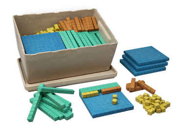 Wissner® aktiv lernen Lernspielzeug Erweiterter Dienes Klassensatz farbig (452 Teile) RE-Wood Mathe lernen (452-St)