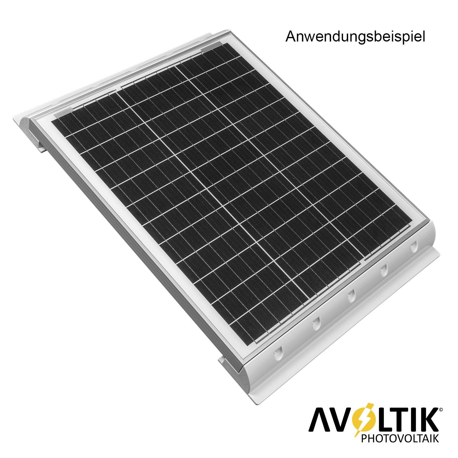 avoltik Solarmodul-Halterung Solarpanel ABS Halterung 68cm Spoiler Befestigung Montage f Wohnmobil, (Lieferbar in schwarz oder weiß, Solarmodul Halterung 68cm für Wohnmobile in schwarz oder weiß., Schwarzes oder weißes ABS-Set zur Auswahl)