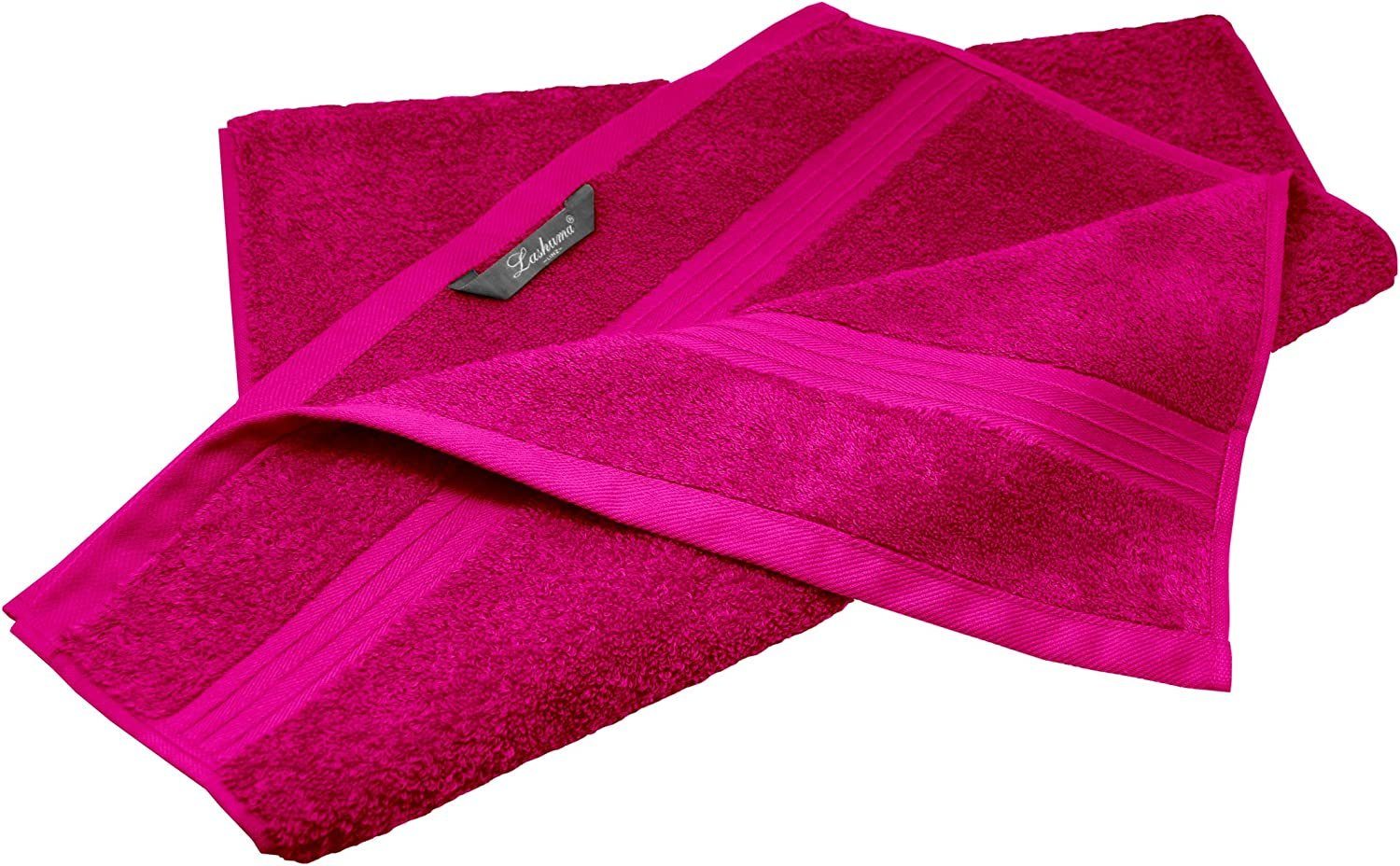 Sporthandtücher Damen (2-St), pink Frottee Linz, Lashuma cm 50x100 Purpur Frottee Handtücher