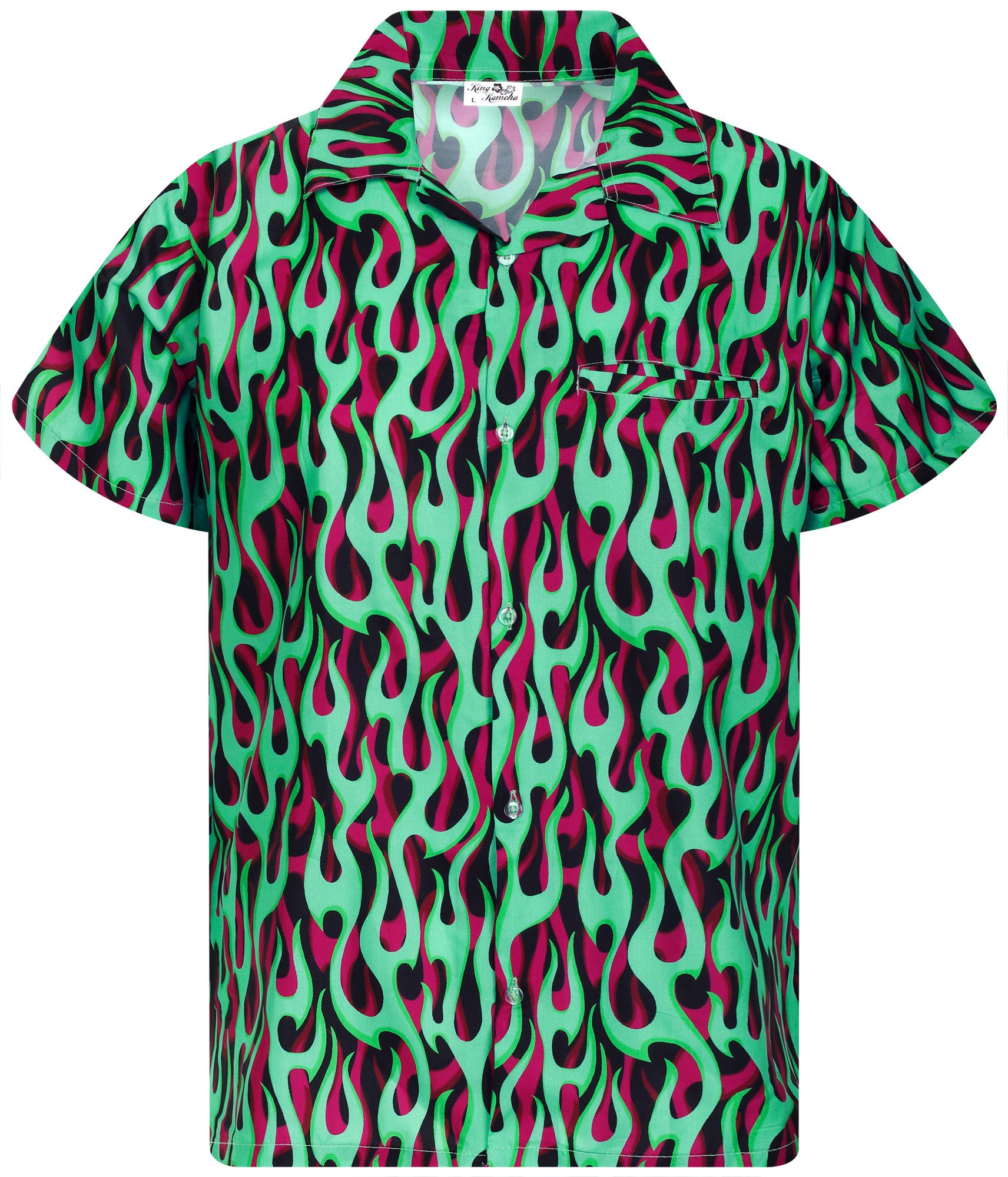 King Kameha Hawaiihemd Flames Allover Funky günstig online kaufen